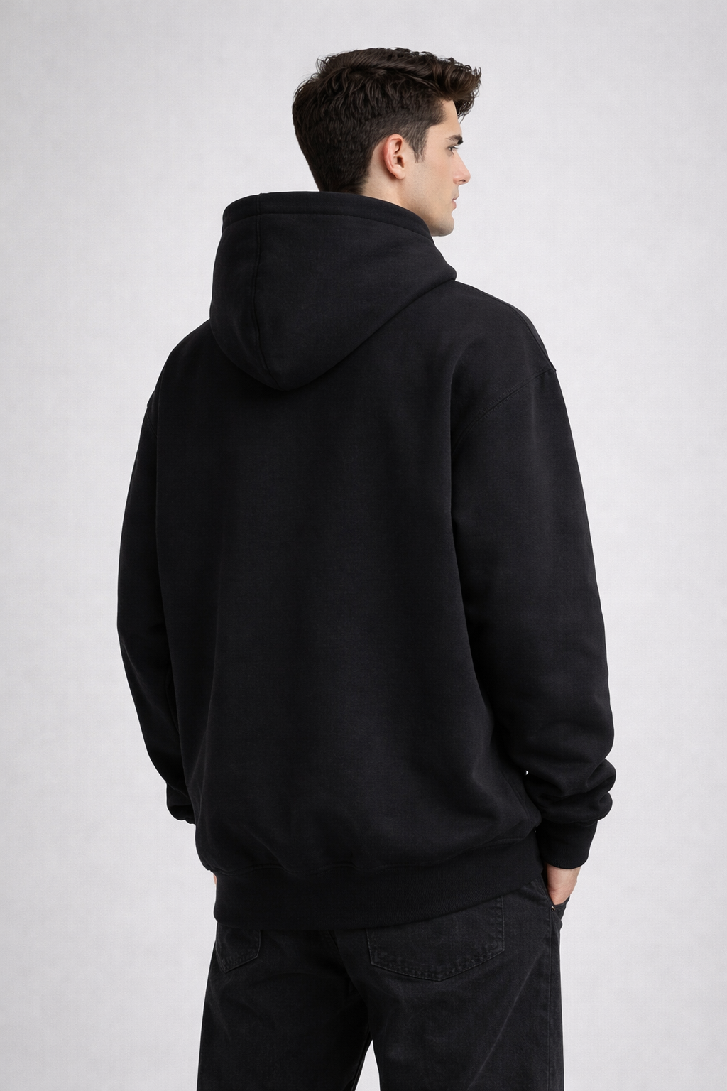 Elite Guy Premium Oversized Hoodie - Black