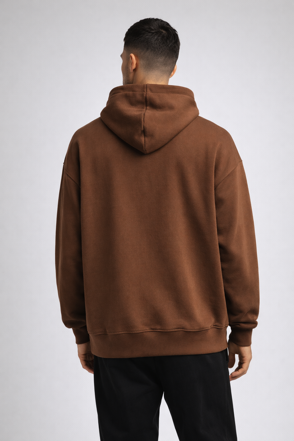 Elite Guy Premium Oversized Hoodie - Coffee Brown