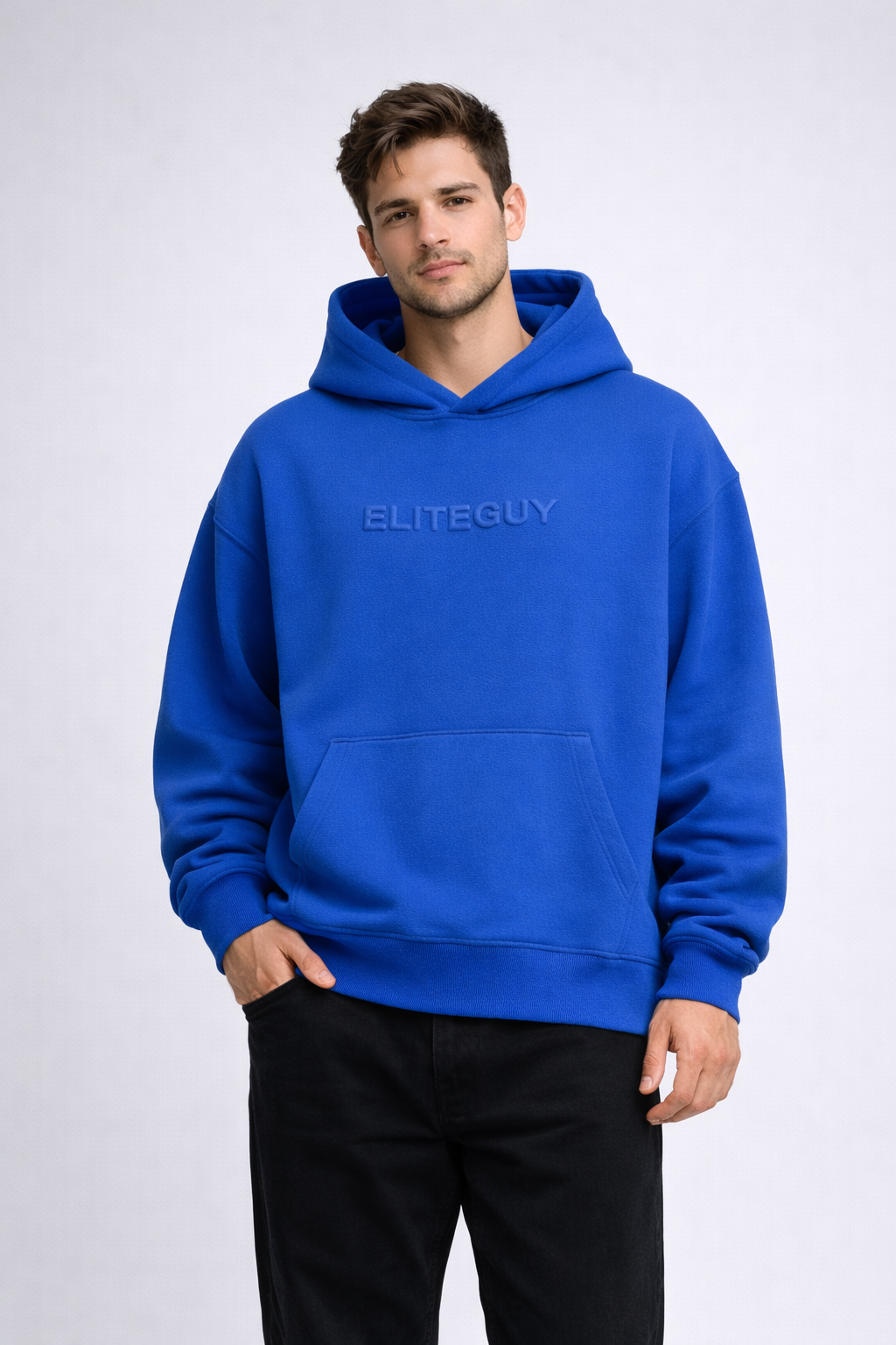 Elite Guy Premium Oversized Hoodie - Royal Blue