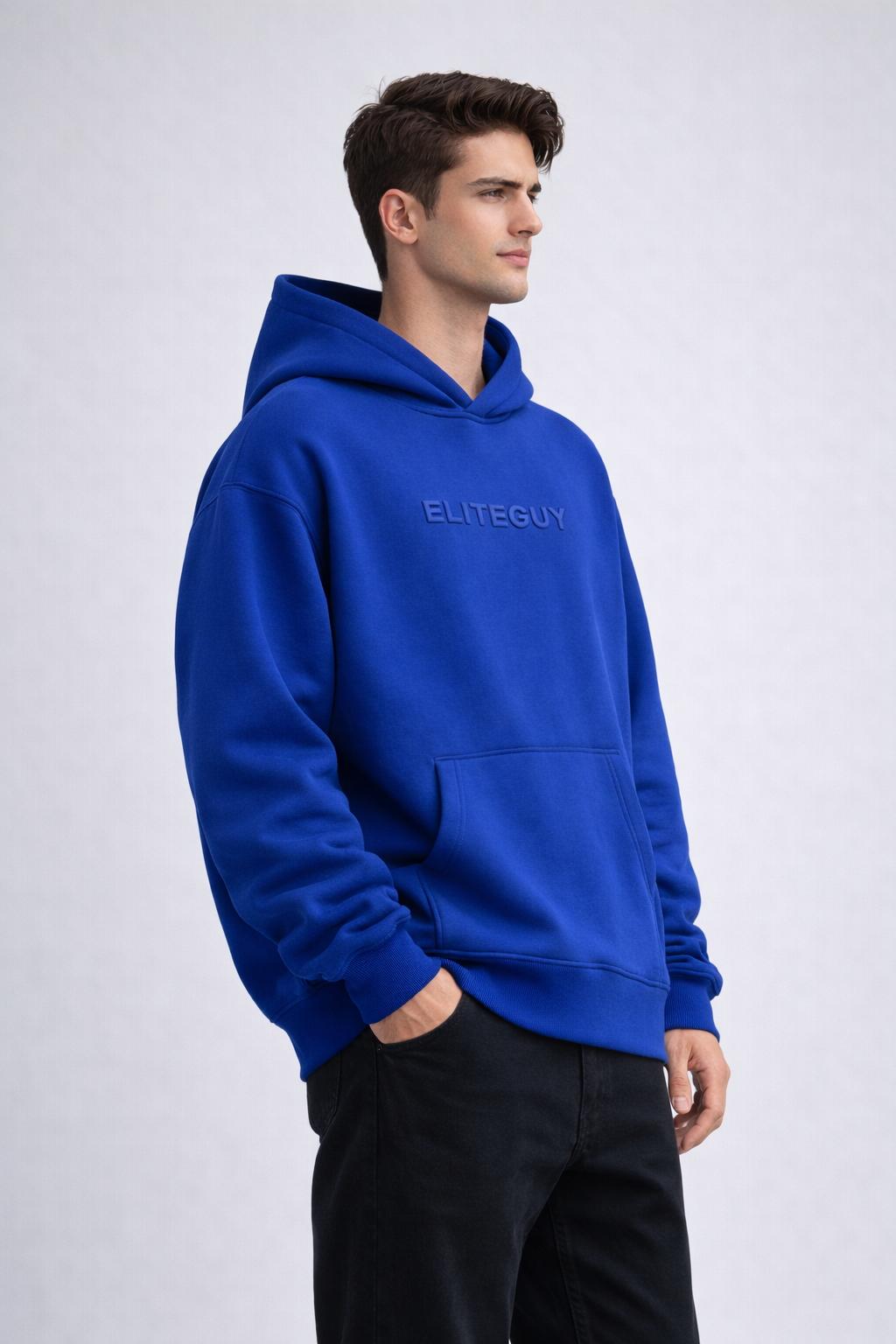 Elite Guy Premium Oversized Hoodie - Royal Blue
