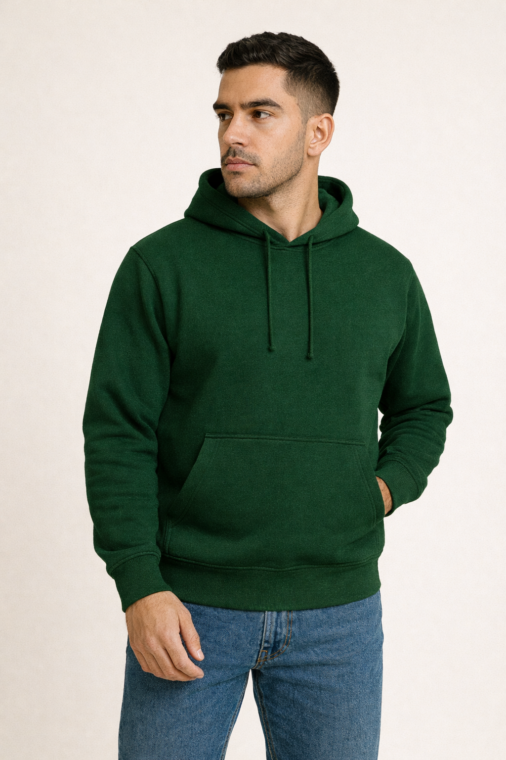 ELITE GUY Everyday Plain Hoodie – Dark Green
